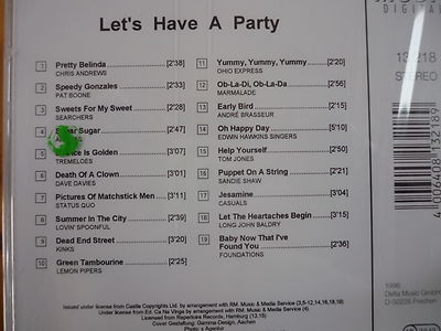 Let's Have a party PAT BOONE SEARCHERS MARMALDE CASUALS OHIO EXPRESS KINKS Neu