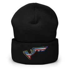 COTA Track Sectors with DRS Zones and US Flag F1 Embroidered Cuffed Beanie