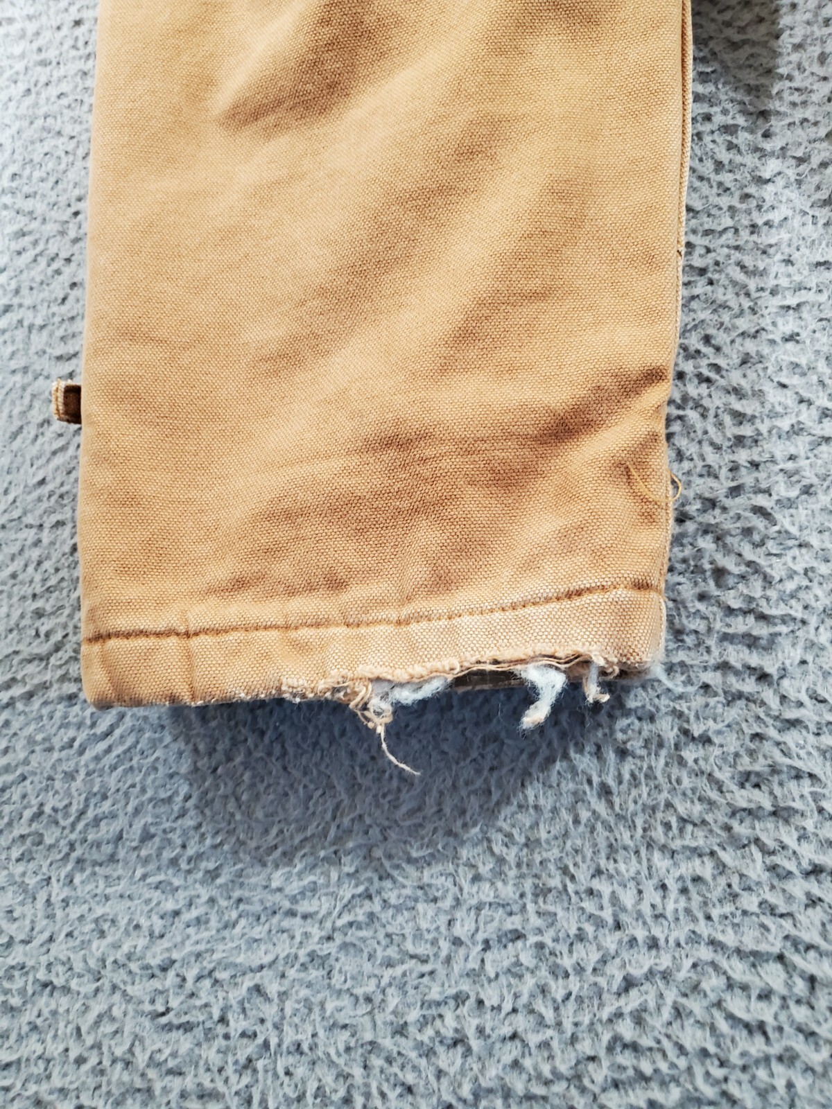 Walls Zero Zone Overalls Youth 6 Regular Beige Duck Workwear Bibs