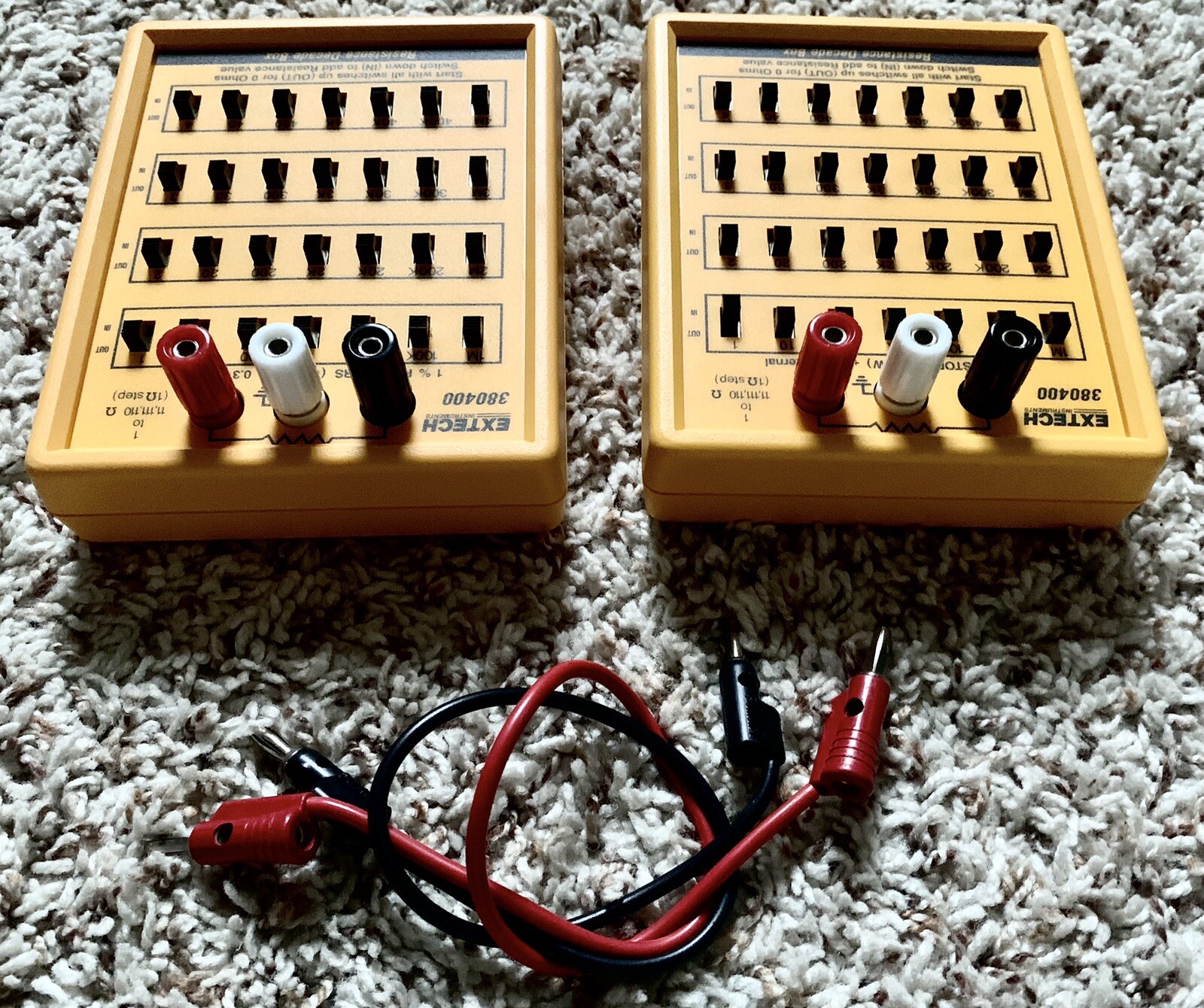 (02) Extech 380400 Resistance Decade Boxes - Excellent Condition | eBay
