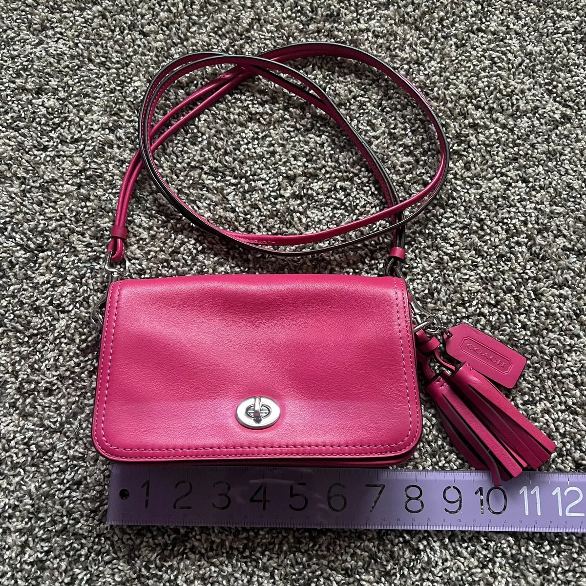 COACH Hot Pink Leather Mini City Zip Tote Bag | eBay