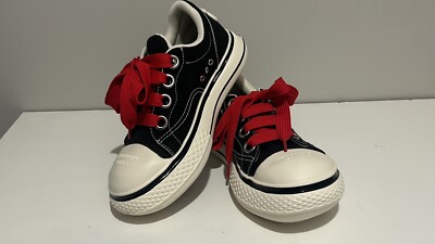 Chuck Taylor /Converse Type, Chunky Cartoon Style Sneakers. BIG BLACK - US 9.5