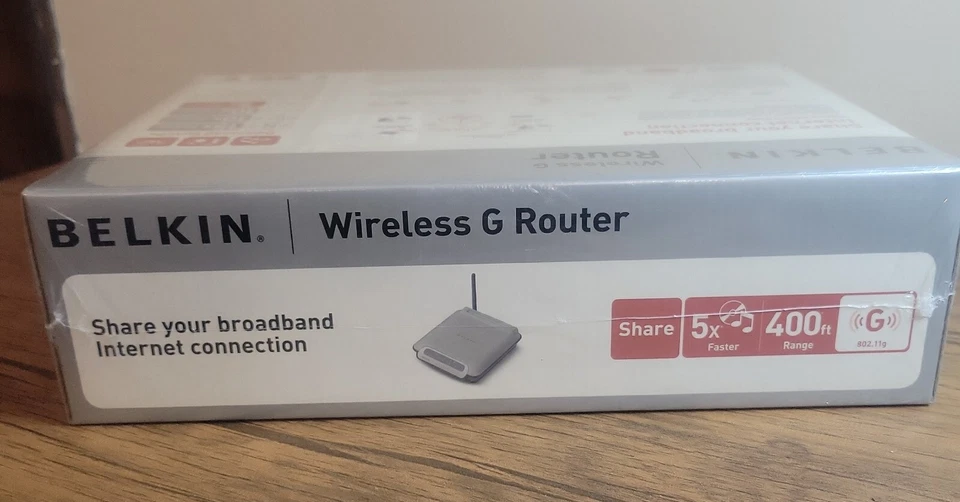 Belkin Internet Router Wireless G Router 400 Ft Range Unopened Factory Sealed - Image 3 of 4