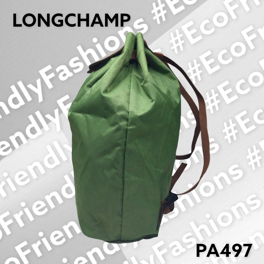 Longchamp Le Pliage Foldable Nylon Drawstirng Backpack in 