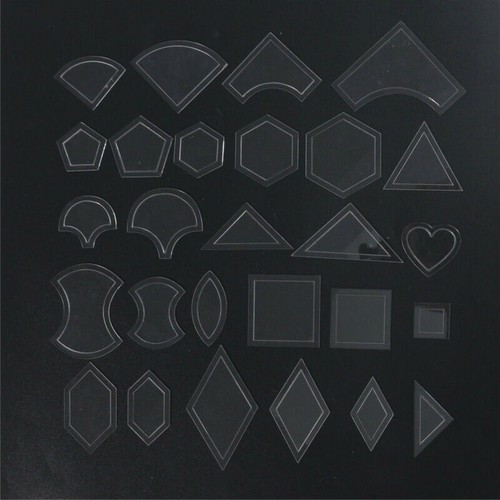 Acrylic Quilting Templates Sewing Stencils Patchwork Ruler Sewing DIY craft tool - Picture 3 of 8