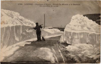AK Winterlandschaft - Route de MENDE a la BASTIDE - Ein Schneedecke (638186)