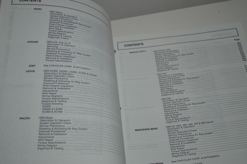1993 A BAG SERVICE REPAIR MANUAL DOMESTIC & IMPORTED CARS TRUCKS 92 SHOP BOOK - Picture 5 of 9