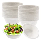 Bagasse Party Bowls 6oz & 12oz White Sugarcane Fiber Biodegradable Bowls
