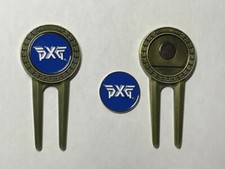  1 Rare PXG Logo Design Divot Tool  1" Flat Coin Style Golf Marker - A Beauty 