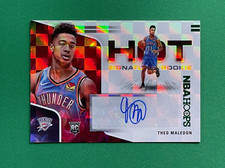 2020-21 Panini Hoops THEO MALEDON RC HOT SIGNATURES ROOKIES GREEN #HR-THE