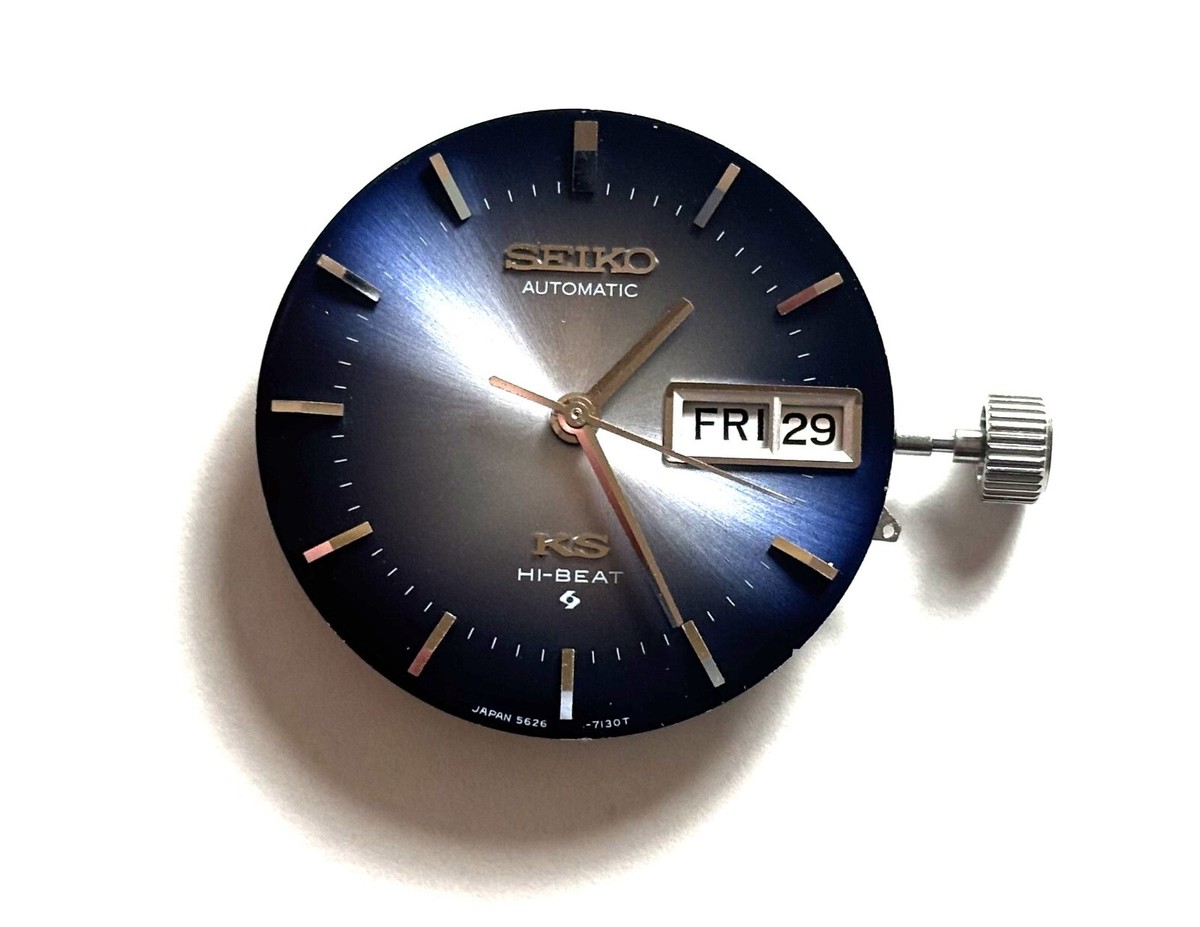 Vintage KING SEIKO Automatic Watch Hi-Beat Overhauled Blue Dial 