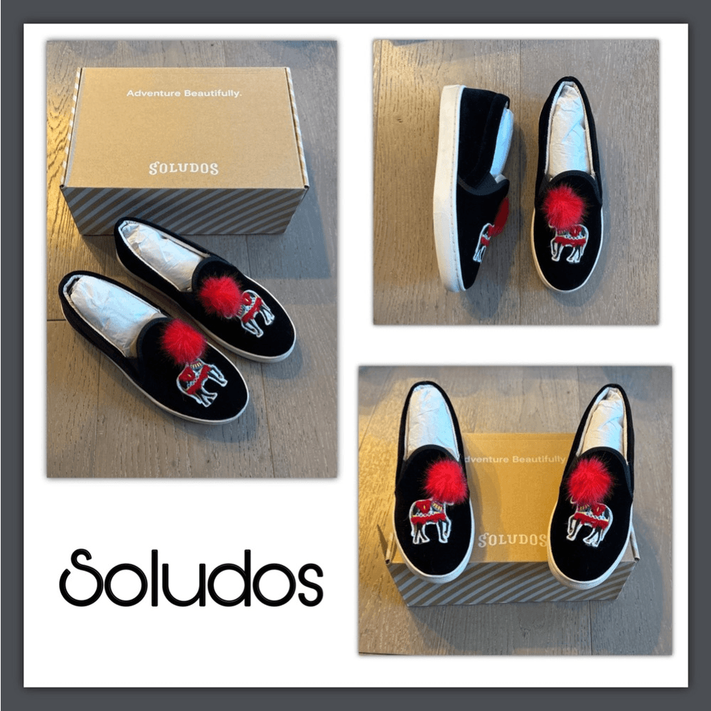 Sneaker pony Soludos Velvet Show taglia 6 prezzo al dettaglio al dettaglio $119