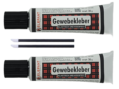 2 x Textilkleber Elefant Gewebe Kleber Stoffkleber Klebstoff kochfest  Markisen | eBay.de