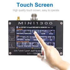 Mini1300 4.3" LCD 0.1-1300MHz HF/VHF/UHF ANT SWR Antenna Analyzer Meter Tester