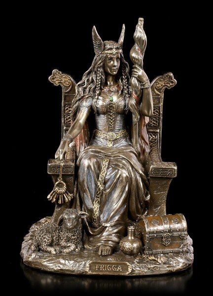 Frigga Figur - Germanische GöTtin Und Frau Odins | Nordische GöTtin, H 18,5 Cm-image