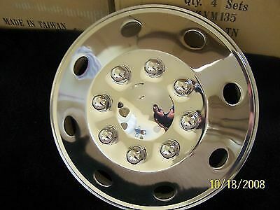 Ford E350 E450 Snap On Rear Wheel Simulator RV Box Van | 16 in | Stainless Steel | 8 Lug 8 Hole