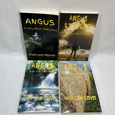 Angus A Story about Finding Home  4 Book Set Signed by Mark Reeves