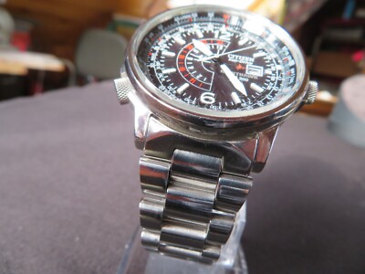 Citizen Eco-Drive Nighthawk WR200 Pilot Watch Men's Model
