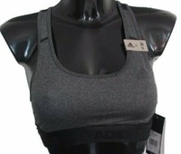 Sport Bh Bra Heather Alphaskin Adidas CF6607 Grau Gr. Xs 34 Neu