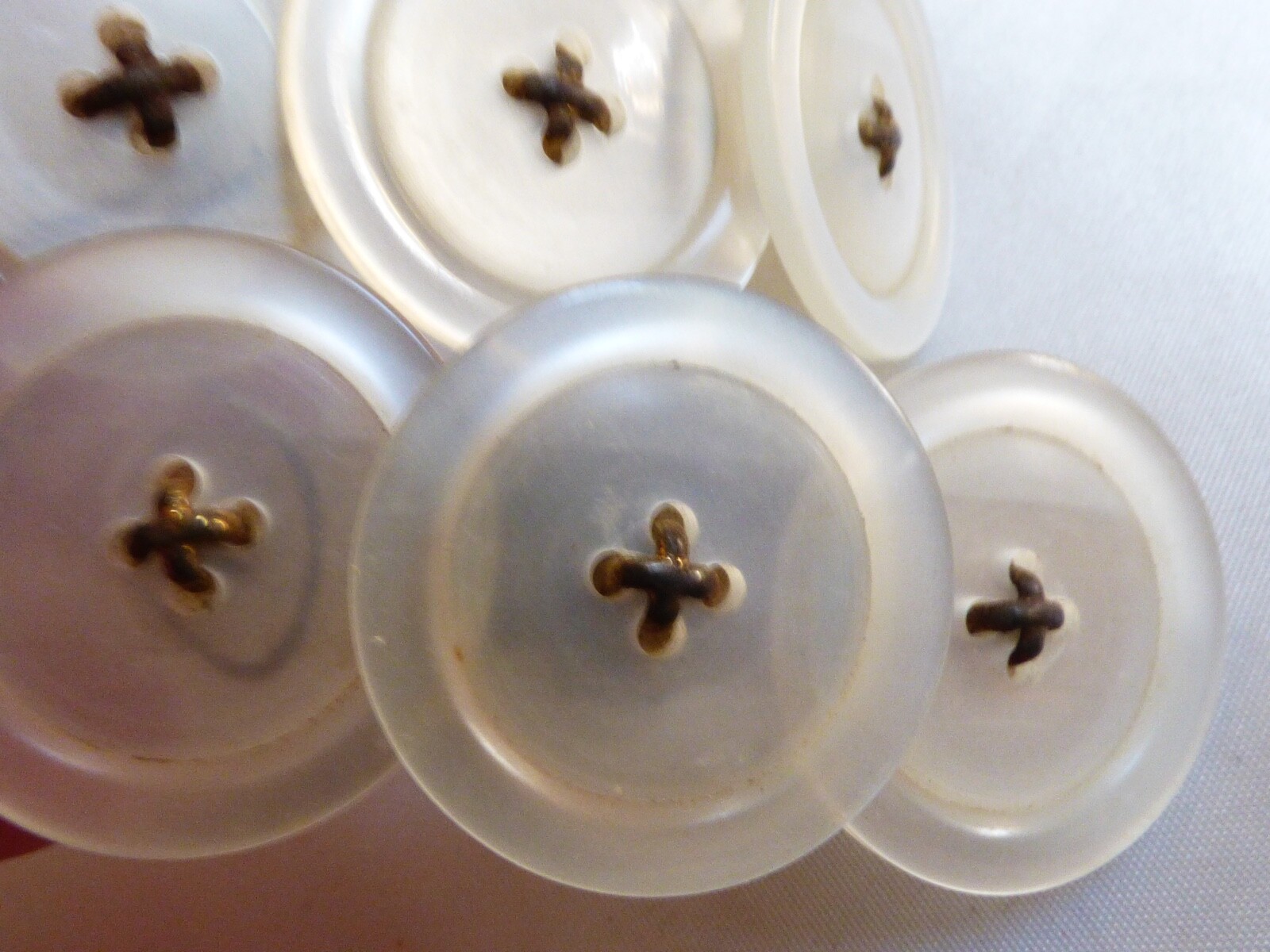 White Pearly Color three buttons shoe buckle clips