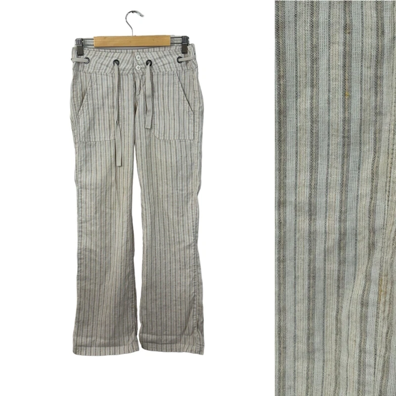 prana 2 steph organic cotton hemp stripes straight leg pants