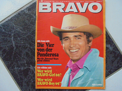 BRAVO 43/1968 TB:BONANZA Star Mike Landon!/Sängerin Alexandra!/Ohio Express!/Kpl