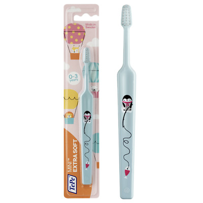 TePe Mini  Toddler Toothbrush   Manual Child Toothbrushes Age 0-3,1Pk
