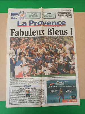 La Provence 13. Juli 1998 - Weltmeisterschaft - französische Nationalmannschaft