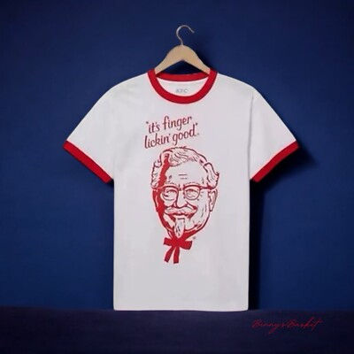 KFC Colonel Sanders Portrait T-Shirt Shirt XS X-Small Nostalgia New