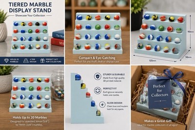 20 Tiered Marble Display for Marbles up to 3/4'' | 3D Printed