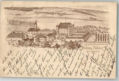 13661417 - 8383 Eichendorf Vorlaeufer print around 1890 Adldorf Castle