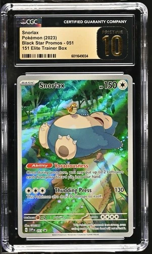 Snorlax SVP 051 - S&V 151 ETB - Black Star Promo - CGC PRISTINE 10 Black Label