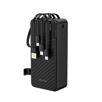 K11 Max 30000Mah Powerbank Mit Integrierten Kabeln - Schwarz