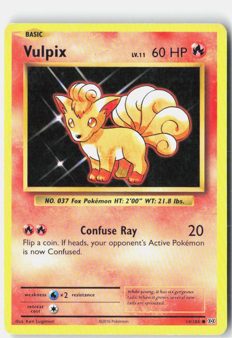 Pokemon TCG Card Vulpix NM