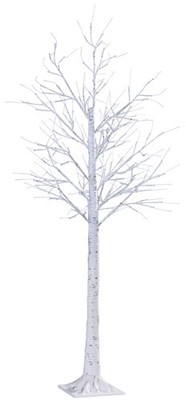 LED Lichtbaum Indoor & Outdoor Birkenoptik 150cm 240 warmweiße LEDs inkl. Timer