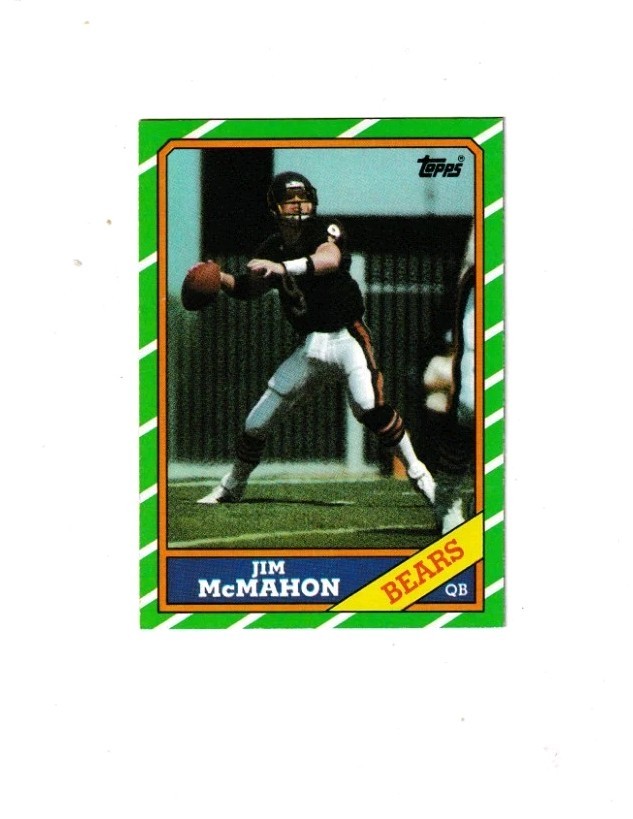 1986 Topps - Jim McMahon #10 NM+. Combined Shipping Available 