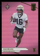 2024 Panini Donruss Elite - Rookies Bub Means #133 Pink (RC)