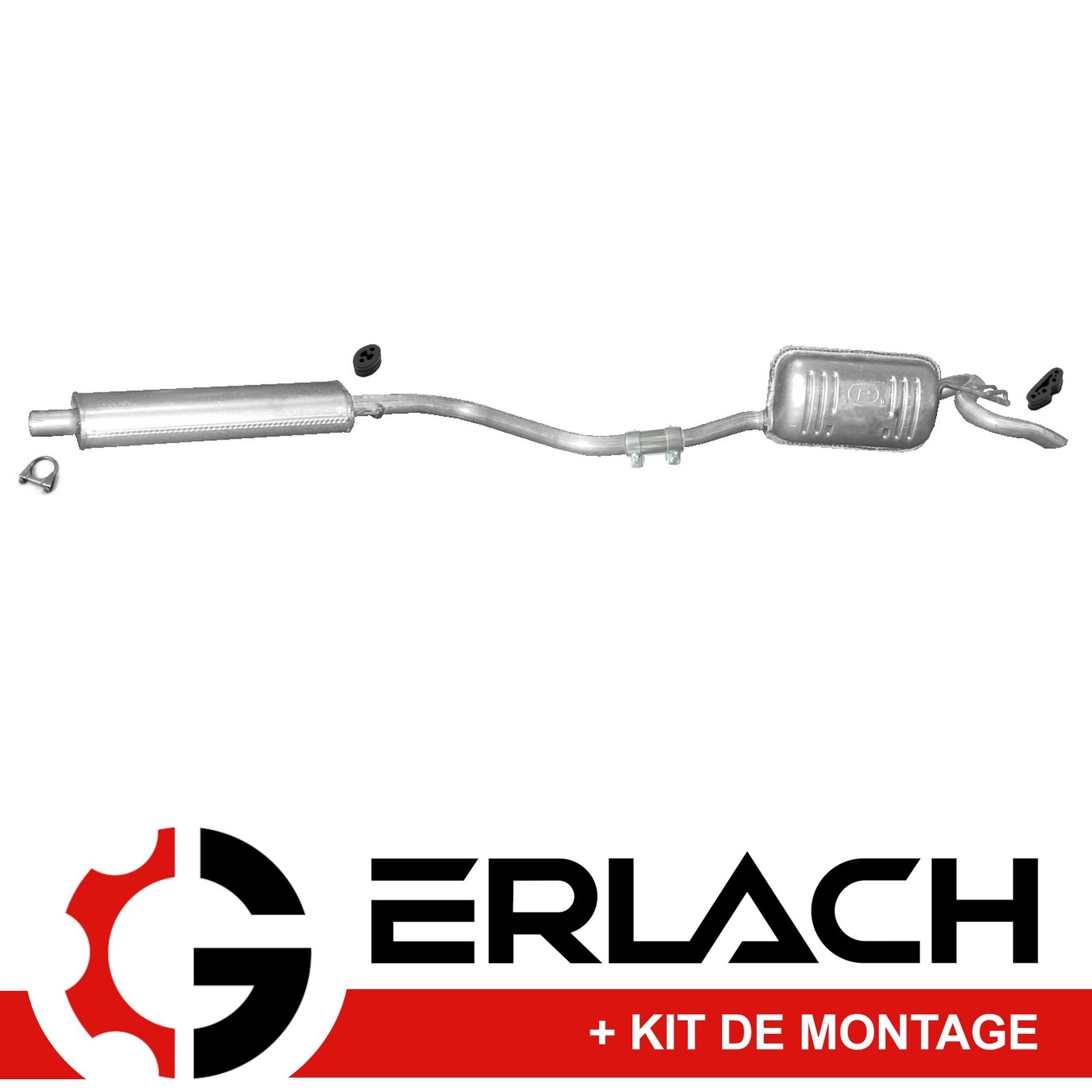 Silencieux arriere Fiat Punto 176 anti bruit pour moteur 1.2 et 1.6