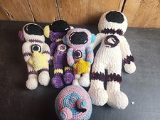 Space Beings Lot Handmade Crocheted