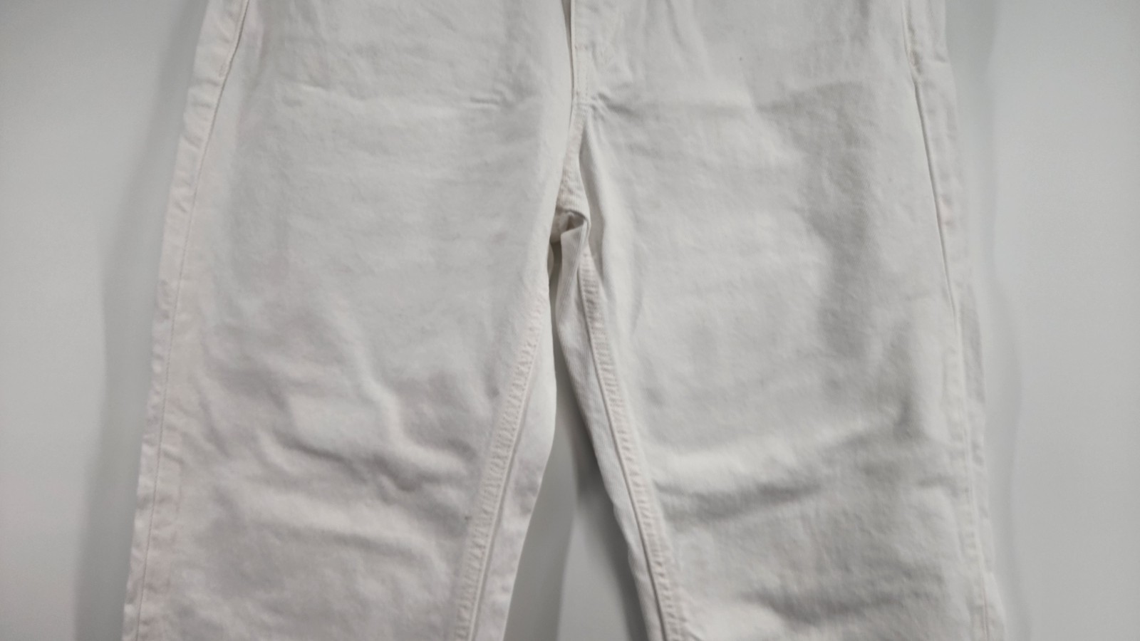 MNG Denim Women's US6 White Blanca Straight Mid Waist Regular Fit Ankle Jeans thumbnail 2