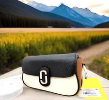 AUTH NWT Marc Jacobs The Clover ColorBlock Leather Clutch Shoulder Crossbody