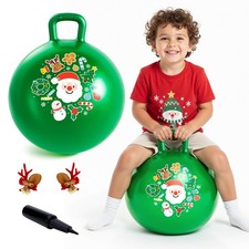 Hopper Ball for Kids 18In Sit On Bouncy Balls with Handle for Indoor Outdoor ...