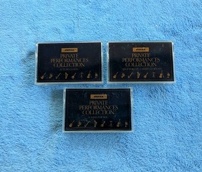 BOSE Private Performance Collection 3 Cassette Tape Lot Compilation Pop Rock 