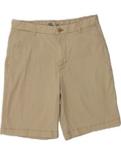 IZOD Mens Stretch Chino Shorts W30 Medium Beige Cotton BT01