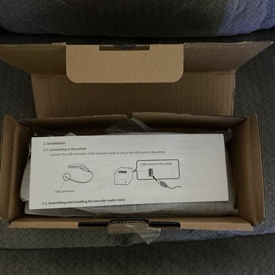 New Star Micronics MPOP Handheld USB 1D Barcode Scanner With Stand - Black