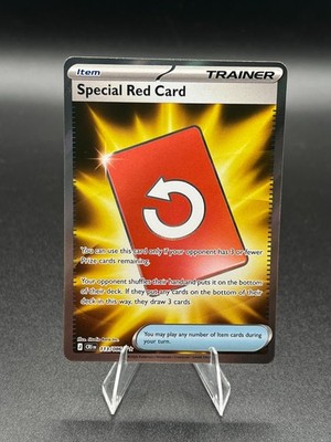 Special Red Card Holo Chaos Rising Ultra Rare 113/086 Pokemon TCG