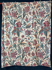 Vintage French Beautiful Floral chintz Printed Wall Hanging Curtain 238x178 cm