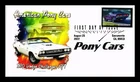 DR JIM STAMPS US COVER PONY CARS 1970 DODGE CHALLENGER R/T FDC PANDA CACHET