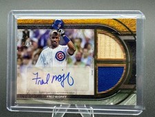 FRED MCGRIFF 2025 TOPPS MUSEUM SIGNATURE DUAL PATCH COPPER AUTO /50 