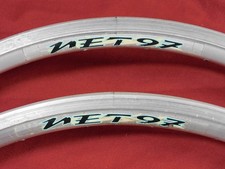 1 Paio Cerchi FIR Net 97 Argento 650C x 20 Aero Clincher 32 Fori @500 gr Presta